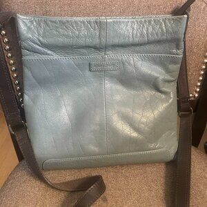 White Stuff Leather Navy crossbody handbag